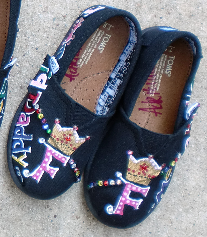 Initial Monogram Crown Toms Custom Initial Crown Toms