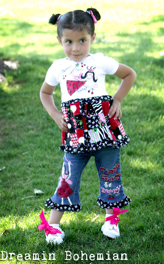 Cherry, skull, fairy, red, black, white