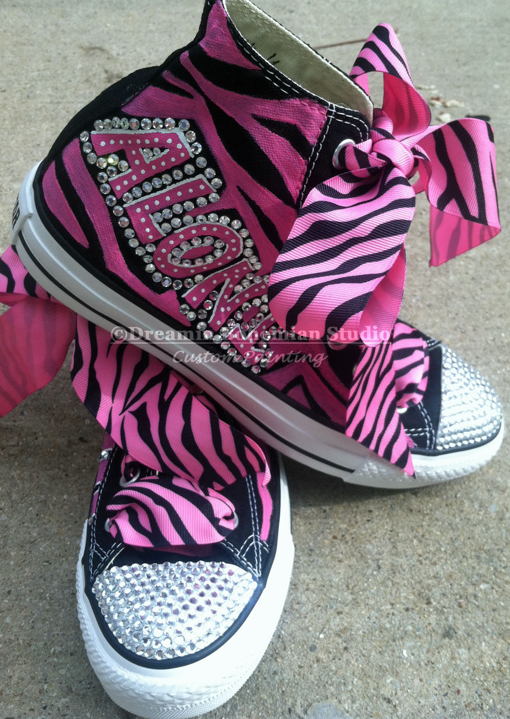 converse all stars zebra striped chucks hot pink and black diva zebra chucks