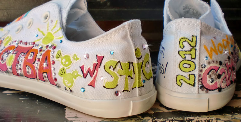 Custom Painted CHUCKS Personalized Rainbows Tennis Captain