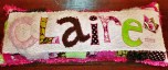 Custom Name PILLOW  "Claire"