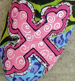 Custom Painted TOMS FUNKY CROSS