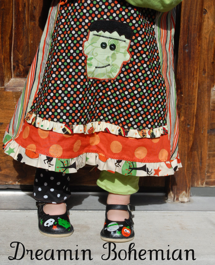 Painted Halloween Mary Janes