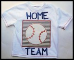 Hand Painted Applique vintage Baseball Tee