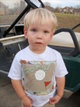 Fore! Hand Painted and appliqued Golf t-shirt