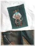 Hand Painted Cowboy Tee
