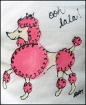 Painted OOh Lala Poodle Tee