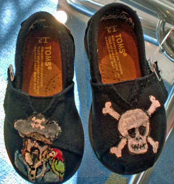 Custom Painted TOMS Pirates!
